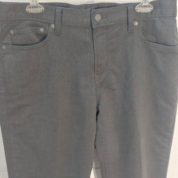 Banana Republic Mens 34x32 Travel Jean Slim Fit Pants Charcoal Heather Stretch - Picture 2 of 11